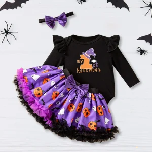 Toddler Girls 3-piece Set Short Sleeve Floral Print Top with Ruffle Shorts Headband Summer