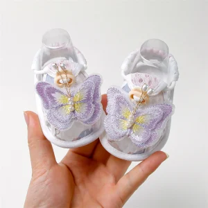 Cute Infant Sandals Soft Sole Flower Anti-slip Toddler Shoes