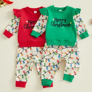 Cute Baby Girl Winter Outfits Snowflake Embroidery Sweater